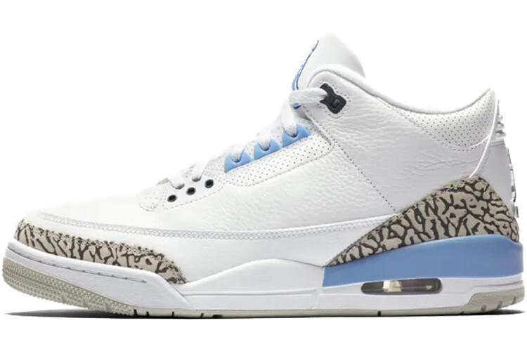 

Кроссовки Jordan Air Jordan 3 Retro "UNC" Sneakers, Серый, Кроссовки Jordan Air Jordan 3 Retro "UNC" Sneakers