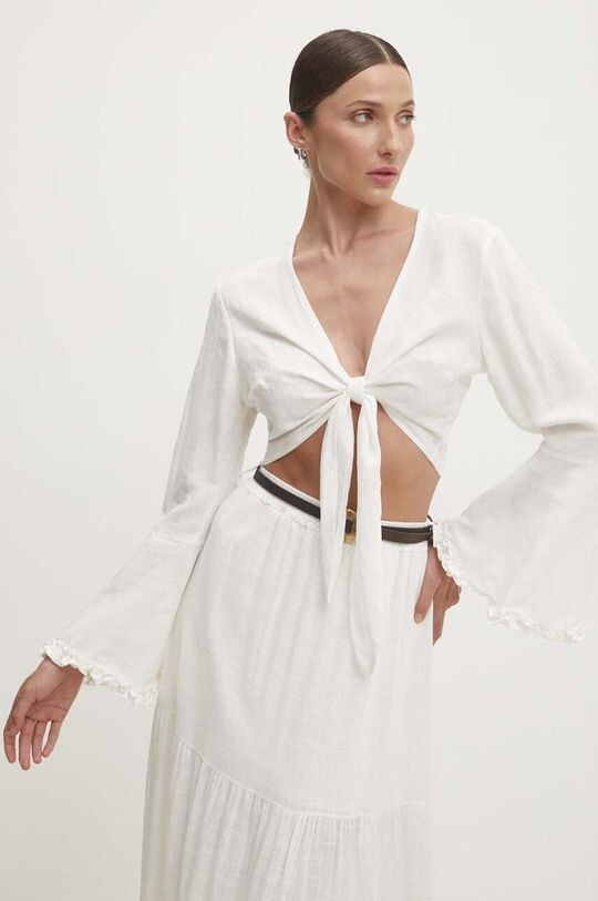 

Льняная блузка Answear Lab, белый