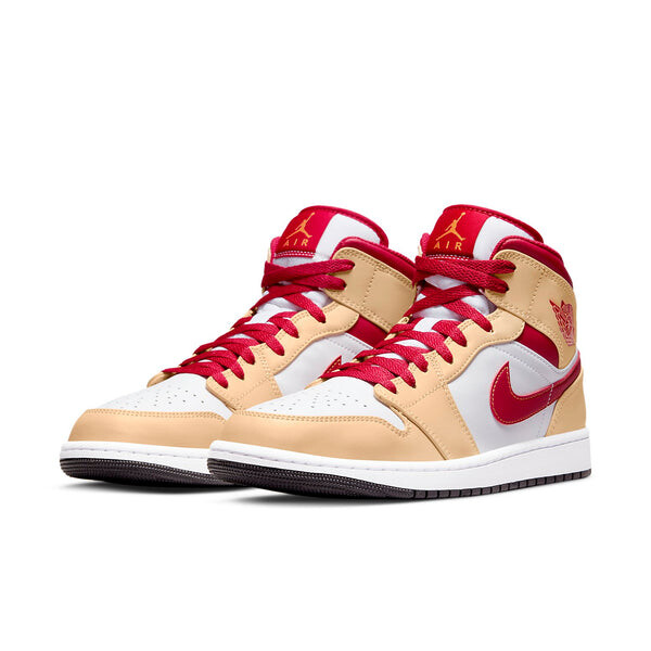 Кроссовки 1 средние Air Jordan, бежевый — фото 3