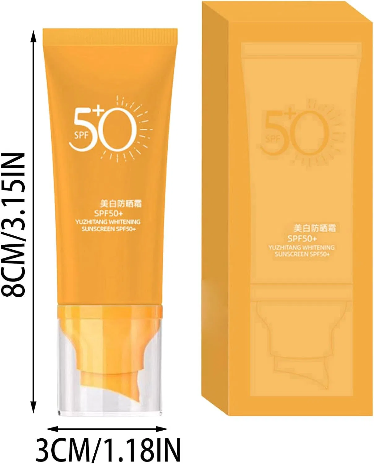Солнцезащитный крем для лица Light Up Essence, серый, 50+ Generic — фото 4