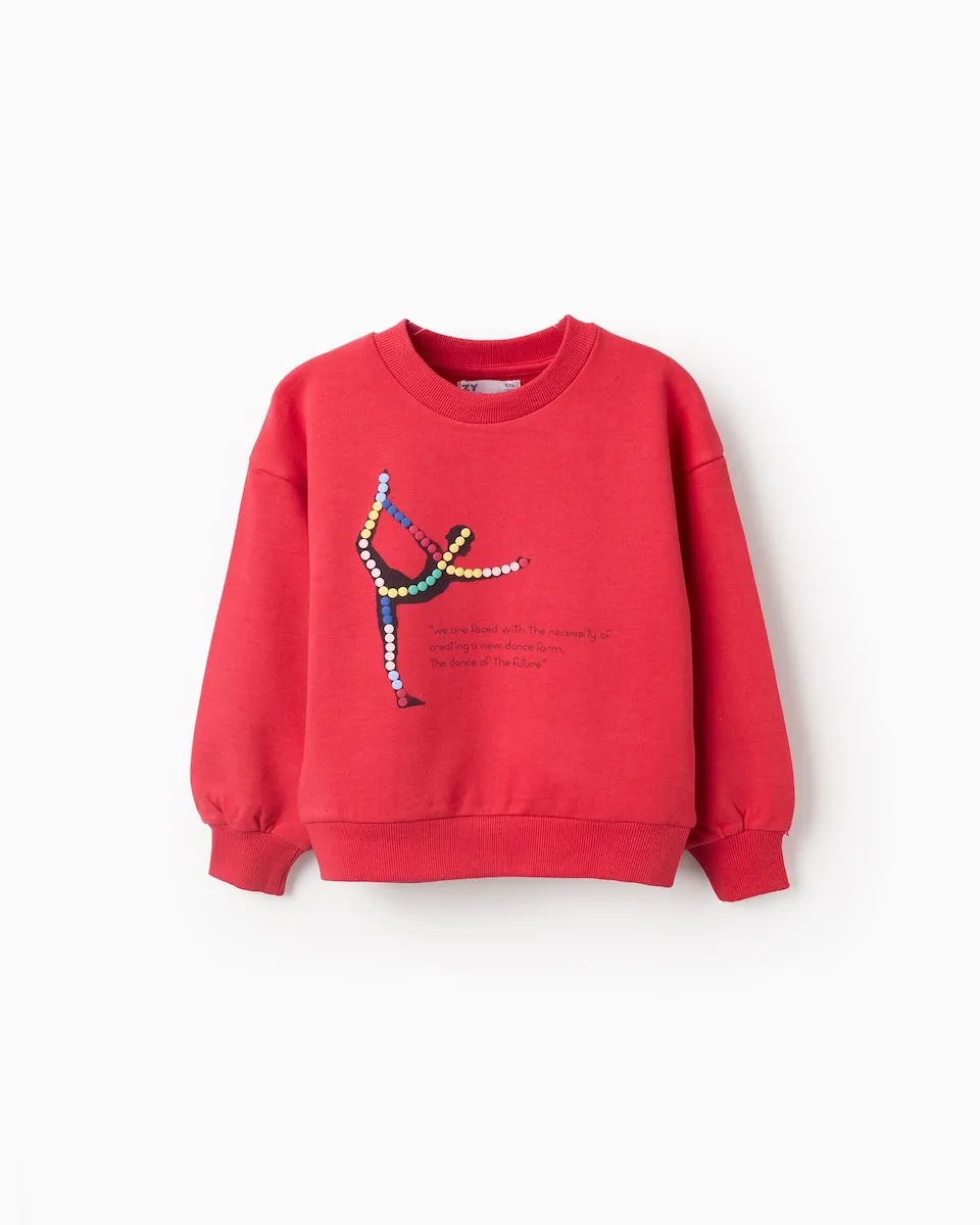 

Детский свитшот 100% хлопок с принтом Снупи и Вудстока Zippy, красный