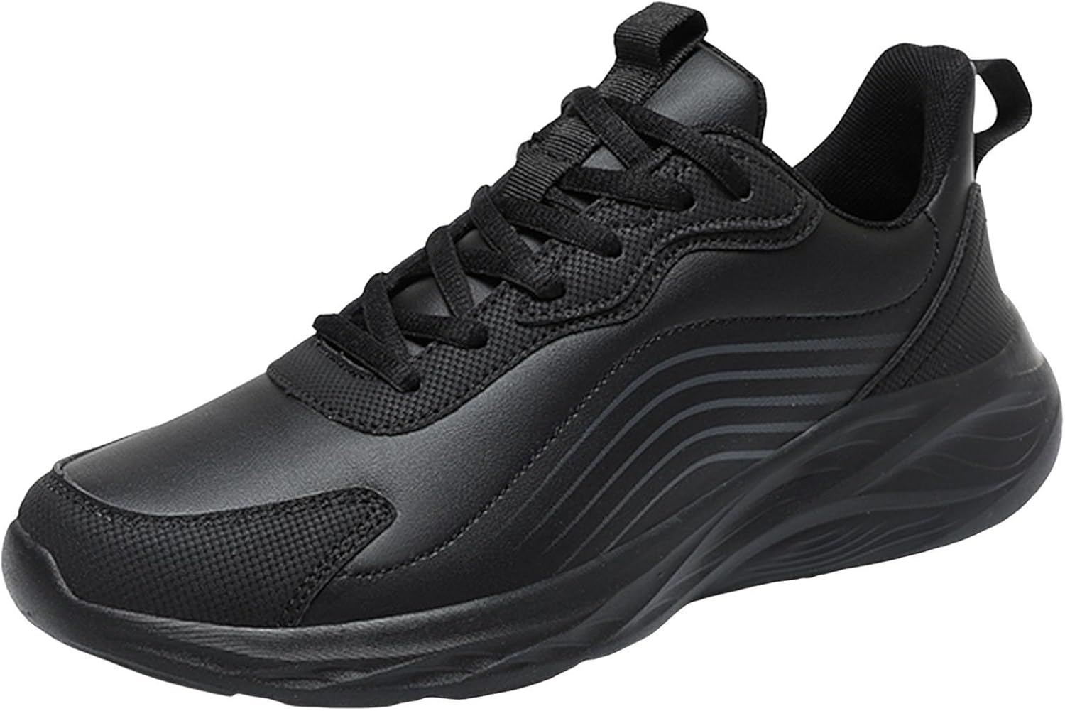 

Мужские повседневные спортивные кроссовки, модный новый дизайн, осень и зима, удобная плоская подошва, толстые мужские кроссовки, повседневные Generic, черный