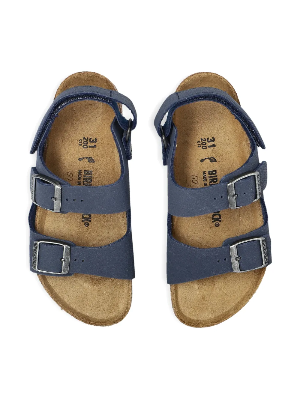 Сандалии Milano AS с ремешками и пряжкой Birkenstock Kids, синий — фото 4