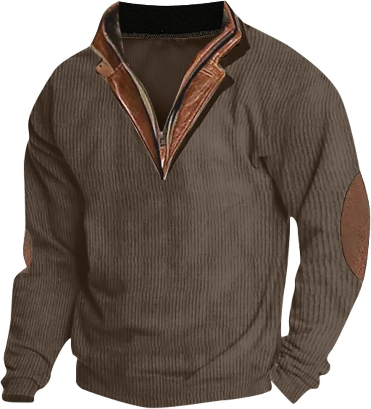 

Свитер мужской Quarter Zip Mock Neck Vintage легкий