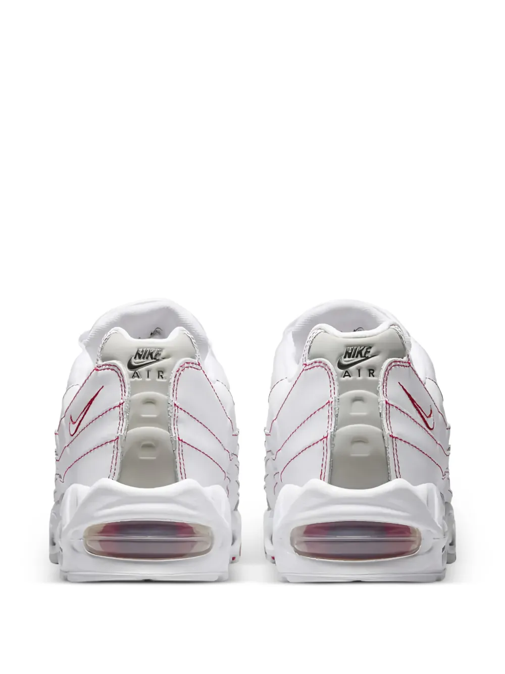 Кроссовки Air Max 95 с красной строчкой Nike, белый — фото 3