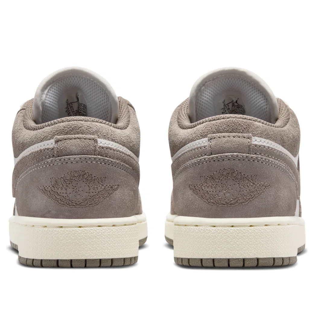 Кроссовки Air Jordan 1 Low 'Olive Grey Enigma Stone' 553560-026, серый — фото 4