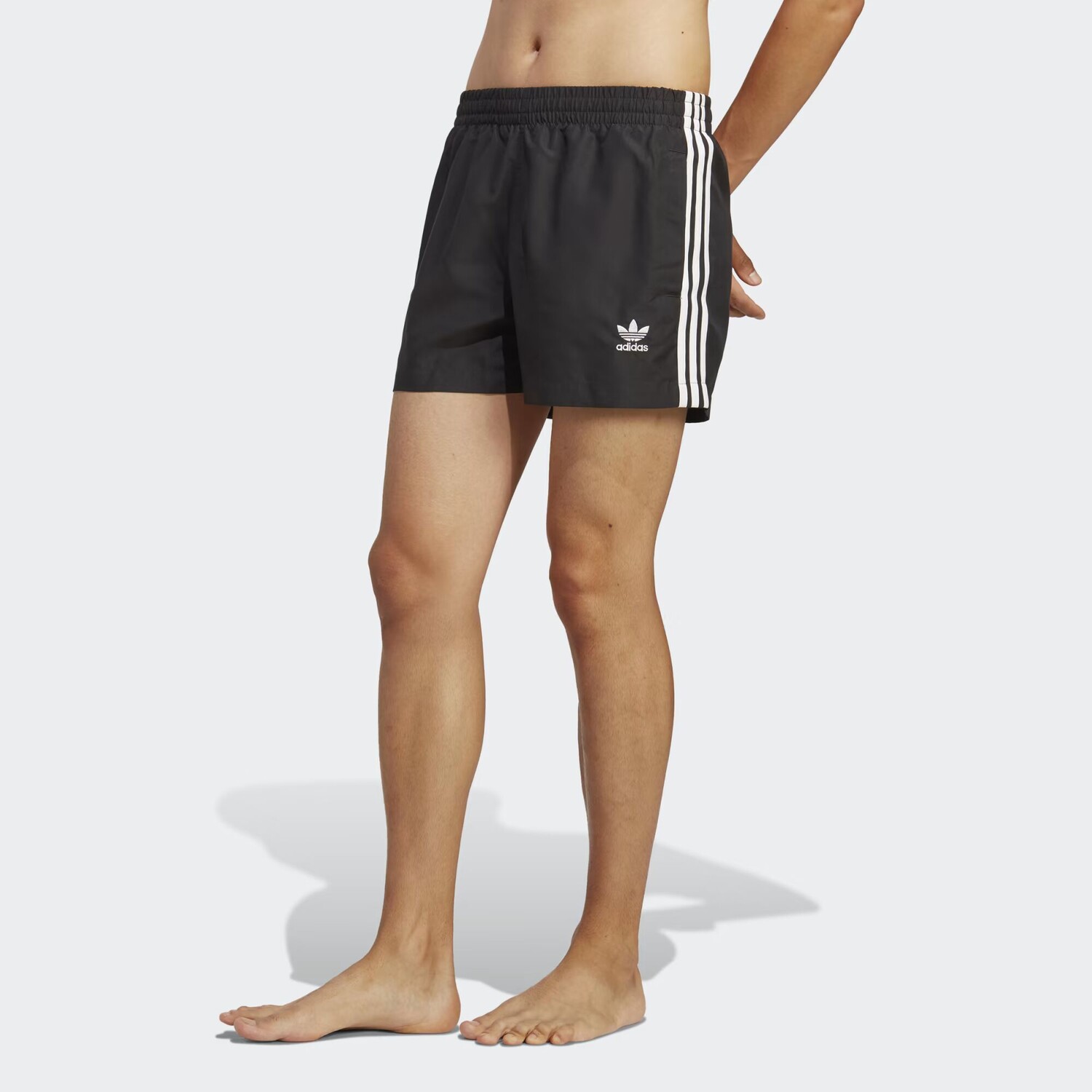 

Шорты для плавания Adicolor с 3 полосками Adidas, цвет Black/White
