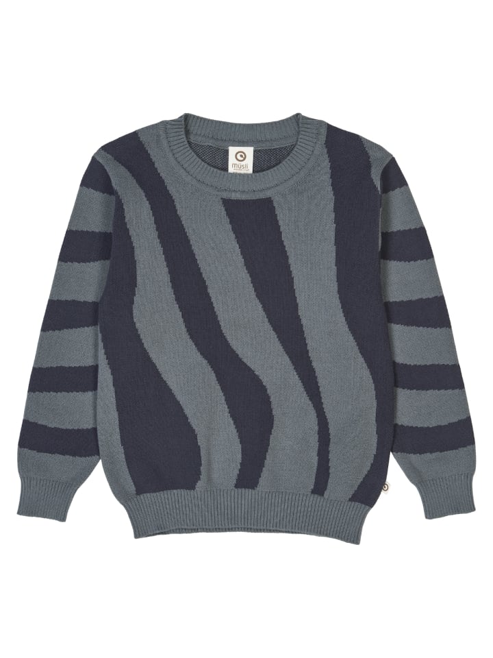 

Вязаный свитер штормового синего цвета müsli