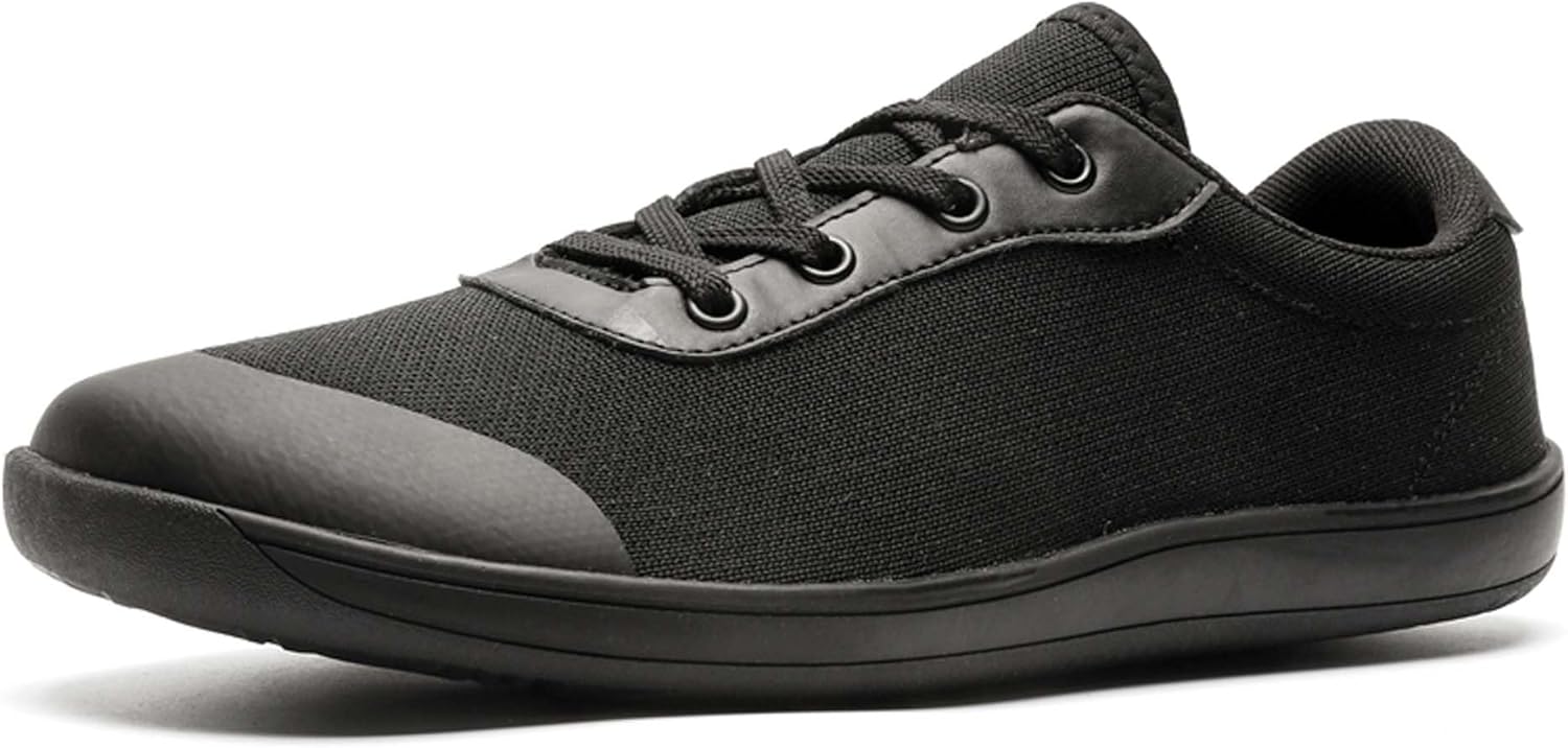 

Мужские повседневные минималистичные кроссовки / Удобные с широким носком / С нулевым перепадом / Нескользящие дышащие босоножки с широким носком / Мужская обувь больших размеров - размеры США 4,5-14 Generic, черный