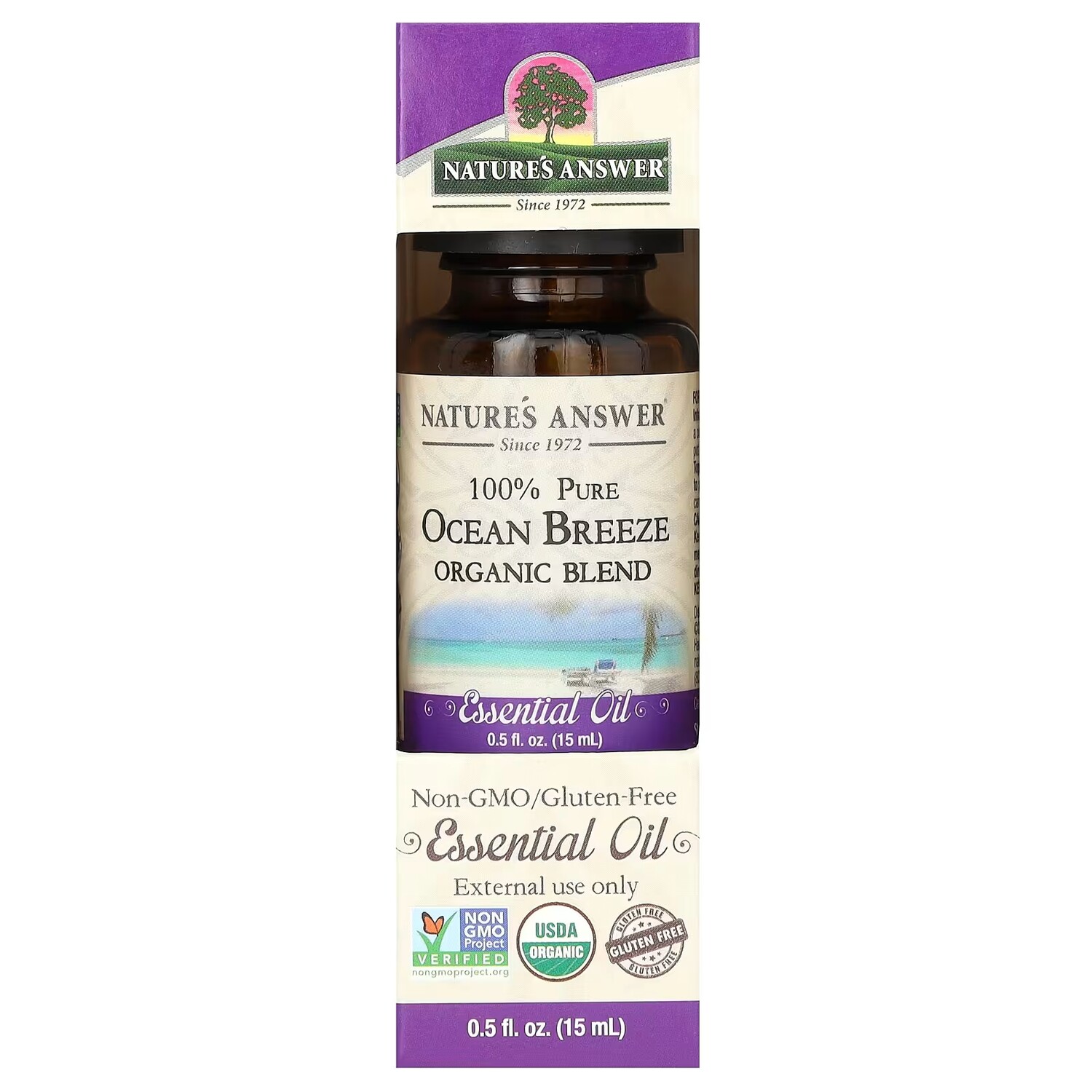 

Смесь эфирных масел Nature's Answer Ocean Breeze, 15 мл