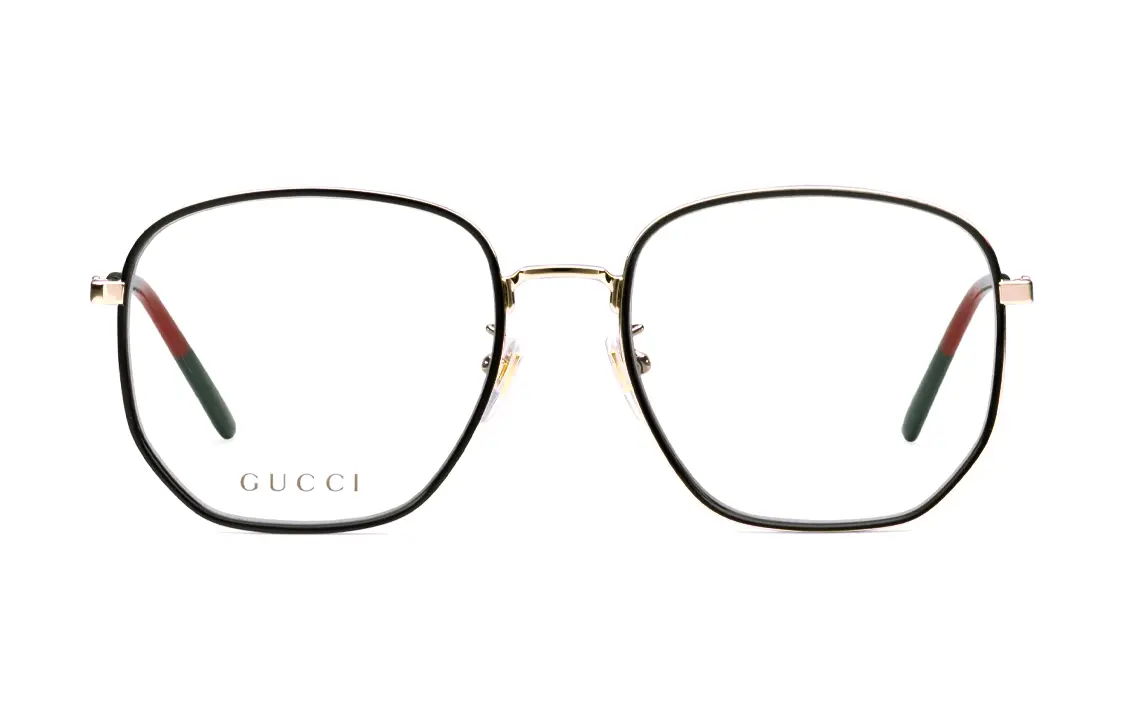 

Очки женские Gucci в металлической оправе, золотой / черный
