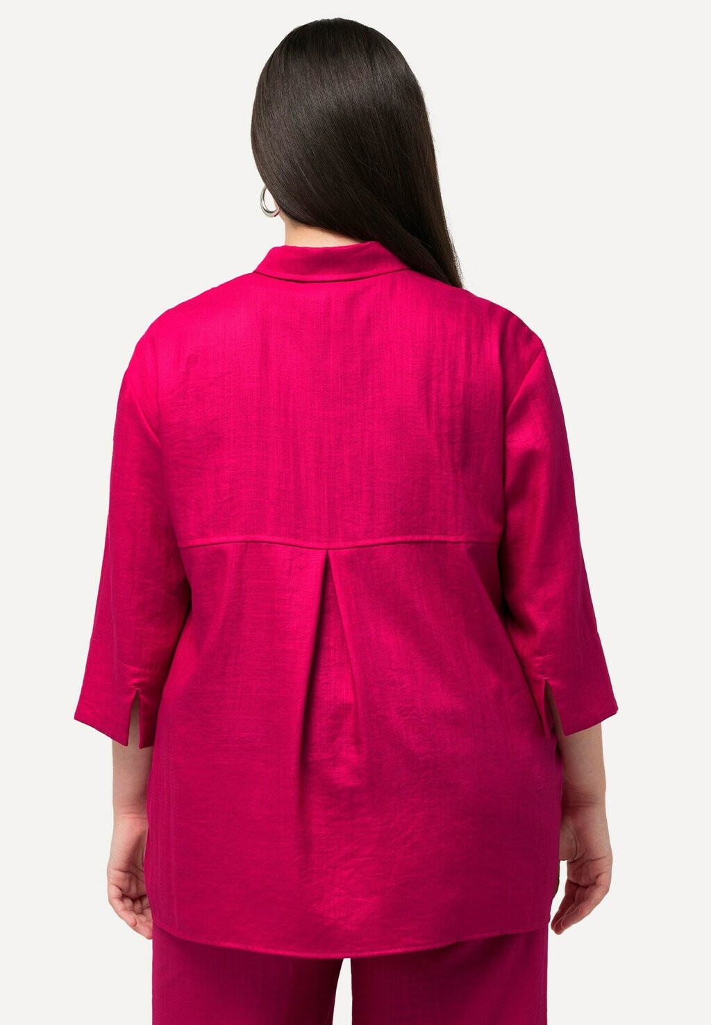 

Блузка на пуговицах 3/4 SLEEVE Ulla Popken, розовый