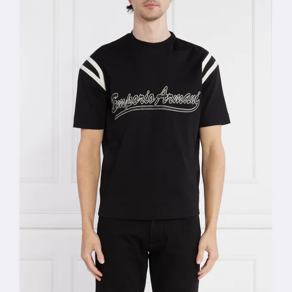 

Футболка стандартного кроя Emporio Armani, черный