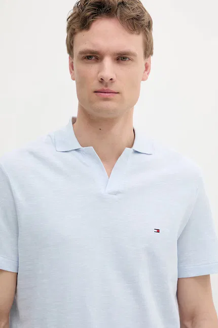 Поло хлопковое Tommy Hilfiger, синий — фото 3