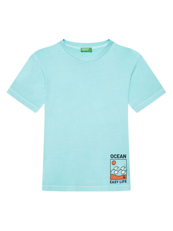 

Футболка обычного кроя 3PCMC10N7 United Colors Of Benetton, синий
