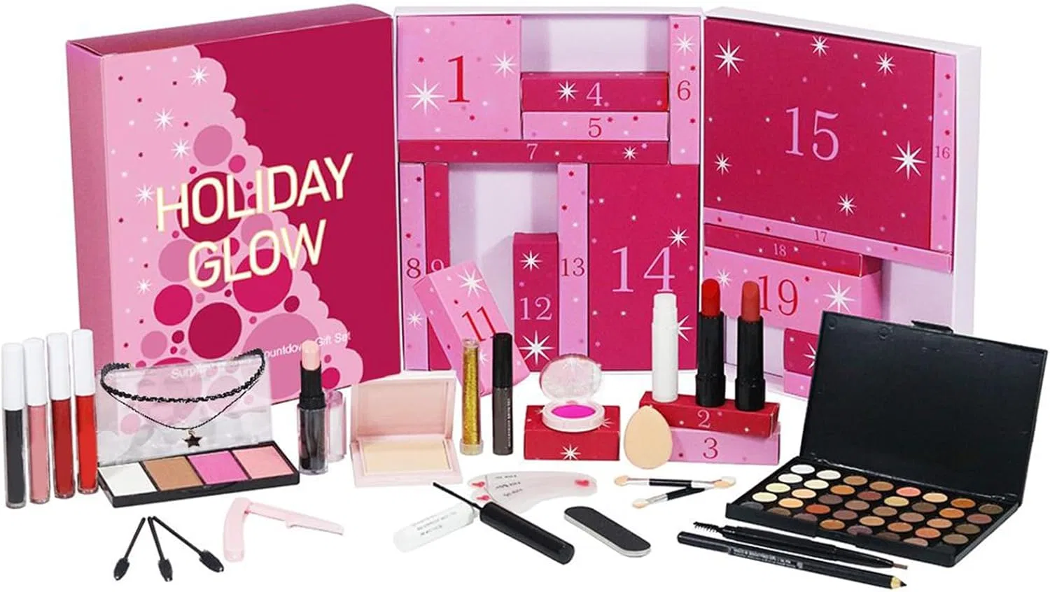 Набор косметики Christmas Calendar Makeup, 24 предмета, WOW003
