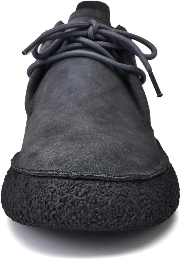 

Мужские замшевые ботинки DirraBra с шнуровкой, десертные чукка, модные повседневные с круглым носком, на платформе, стильные, удобные, высокие, водонепроницаемые, для походов и работы, хаки