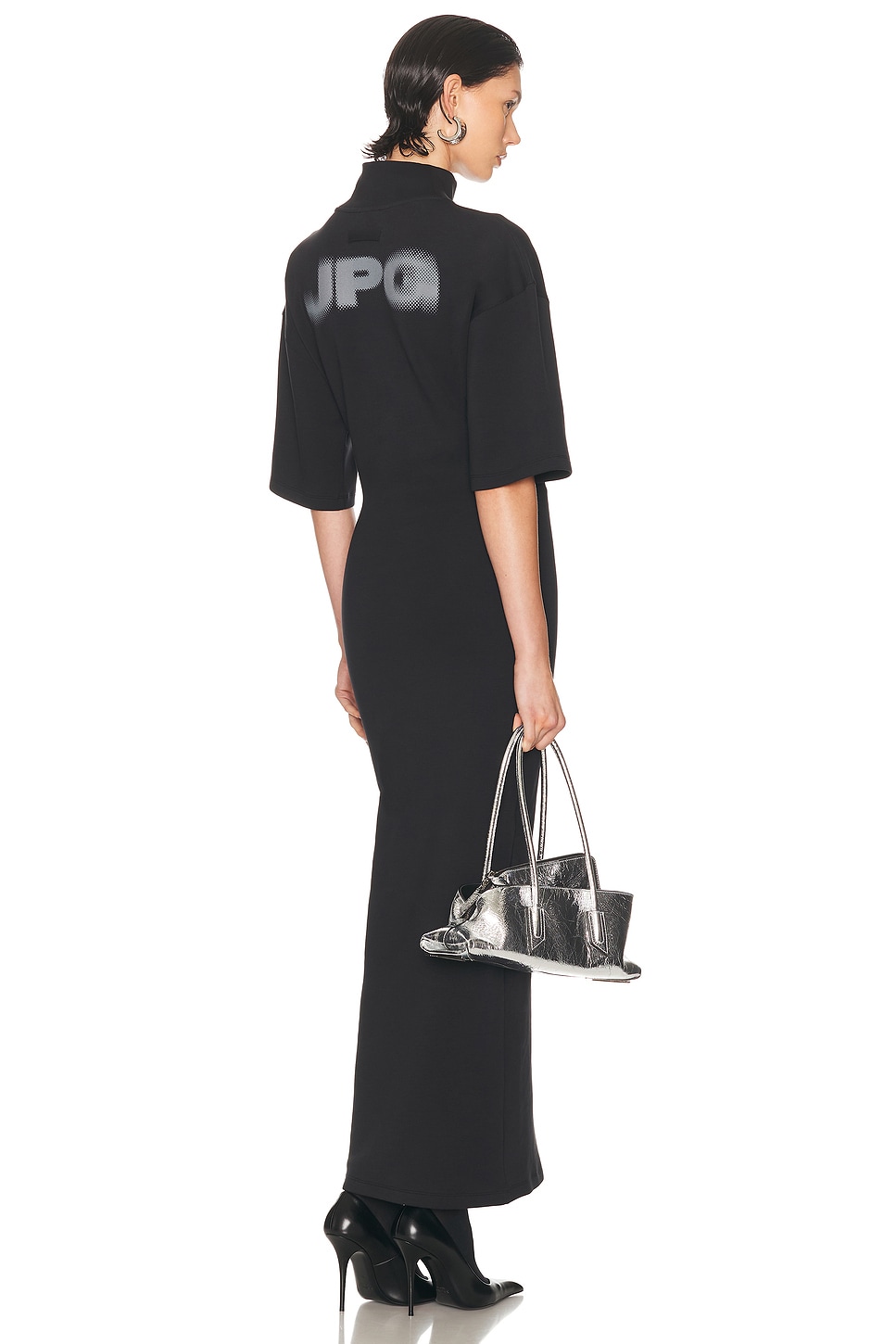 

Платье с высоким воротником длинное Jean Paul Gaultier, Dark Grey