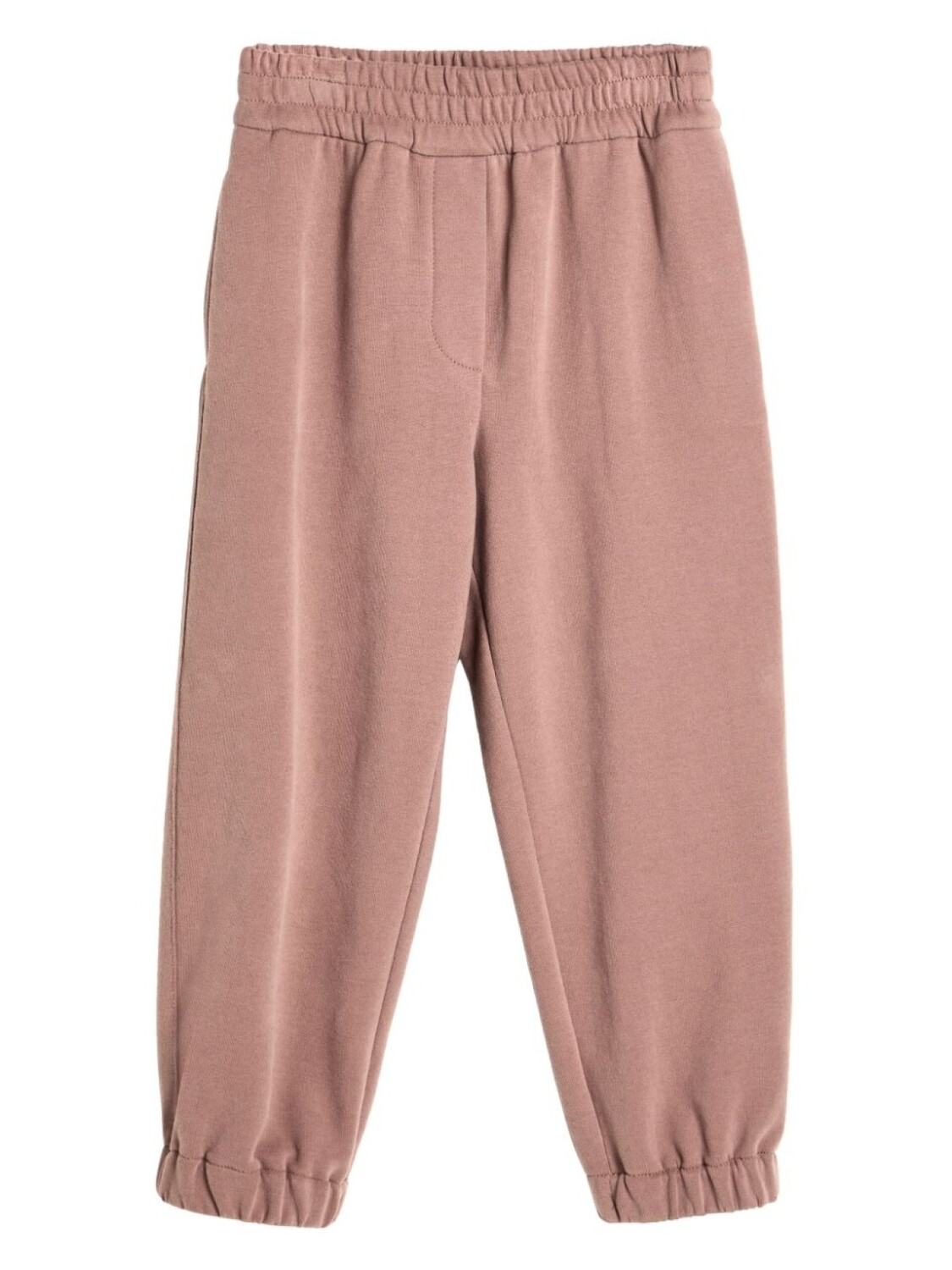 

Brunello Cucinelli Kids зауженные хлопковые спортивные брюки, розовый