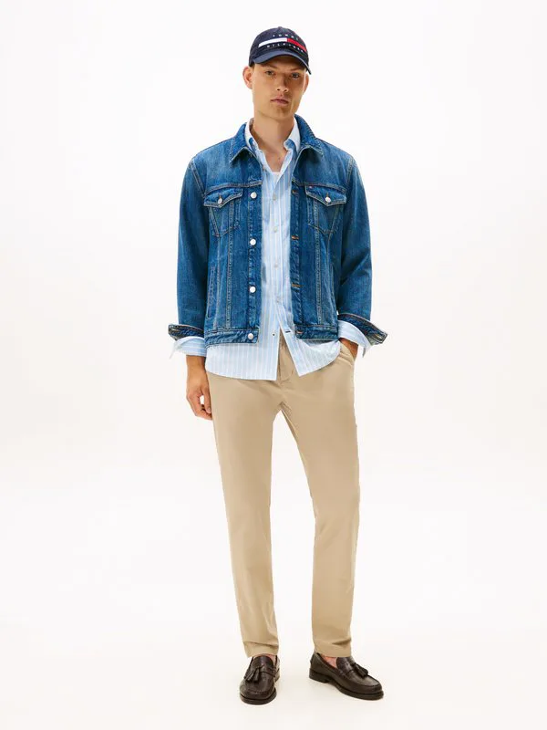 Основные чиносы в стиле гарлем Tommy Hilfiger, Batique Khaki — фото 2