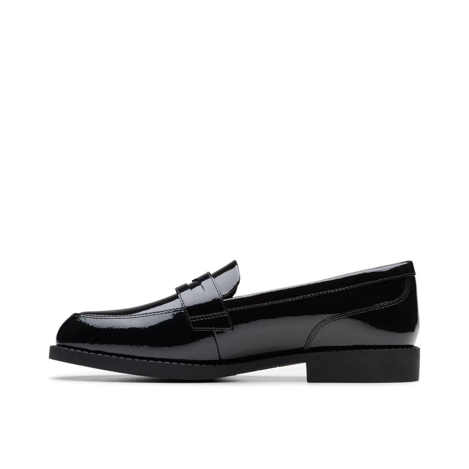 Лоферы Tapa Edge Y из кожи с брендом Clarks, черный — фото 2