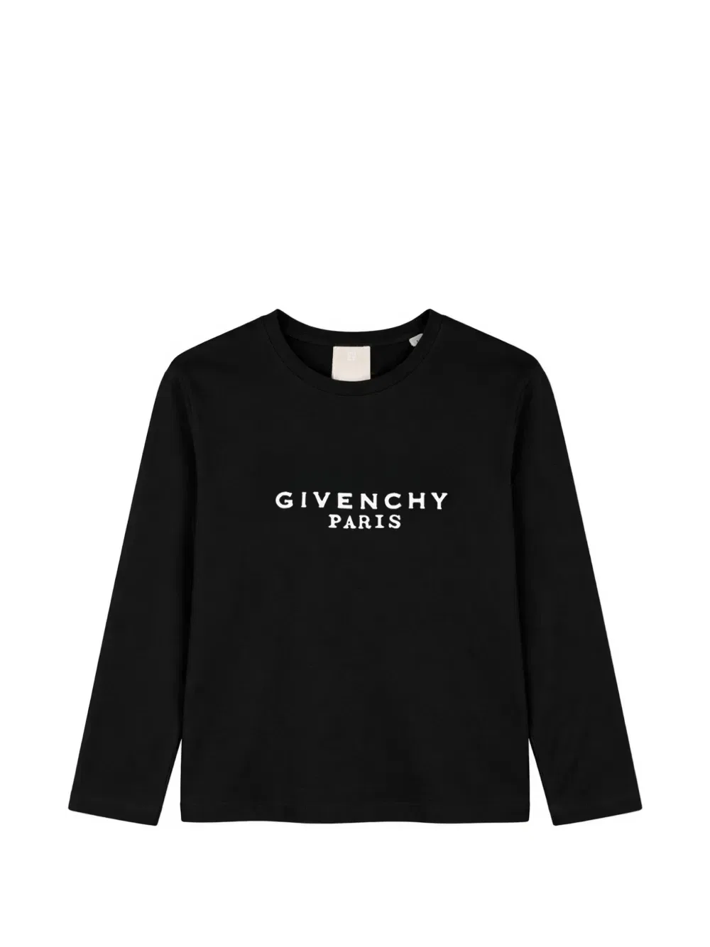 Футболка с длинными рукавами и логотипом Givenchy Kids, черный