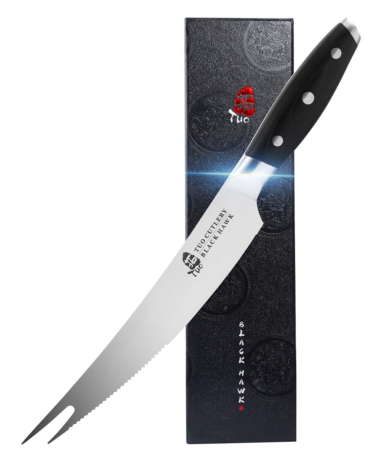 

Нож Chef Tuo Cutlery G10 Full Tang Black Hawk
