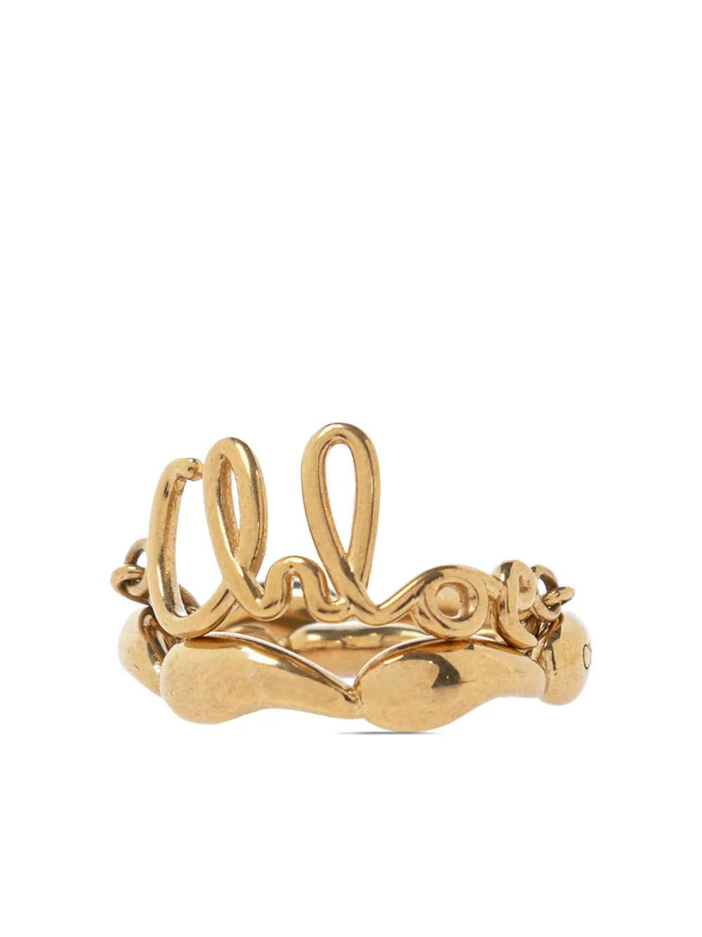 

Двойное кольцо Iconic CHLOÉ, золотой