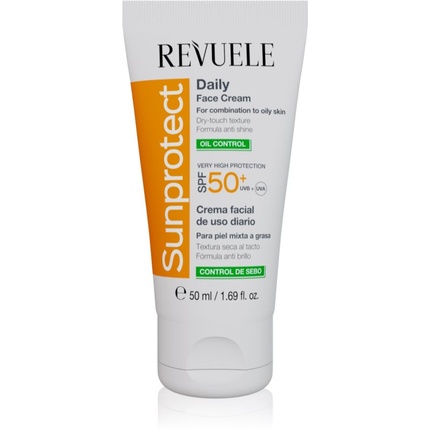 

Солнцезащитный ежедневный крем для лица с контролем жирности кожи SPF 50 50 мл Revuele