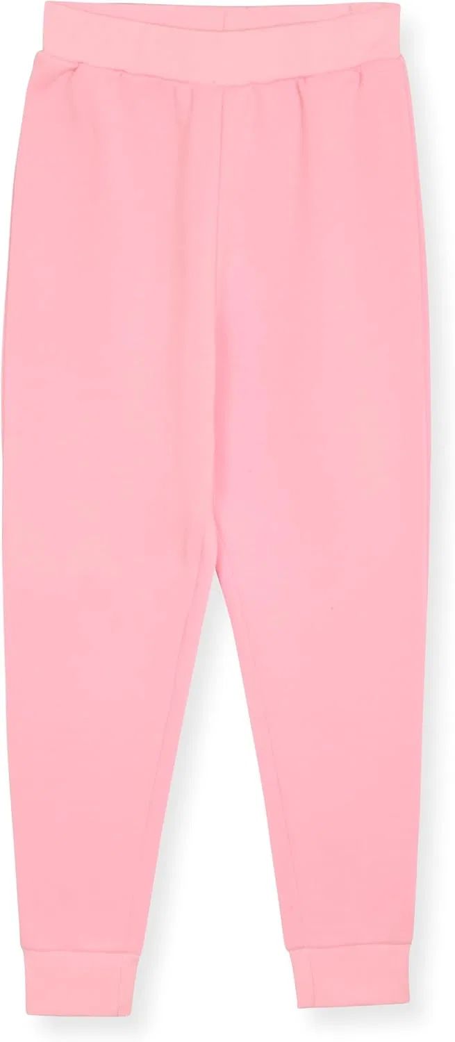 Спортивные штаны Studio 3 Little Big Girls' - комплект из 4 штук, флисовые спортивные штаны, Black/Heather Grey/Navy/Pink — фото 3