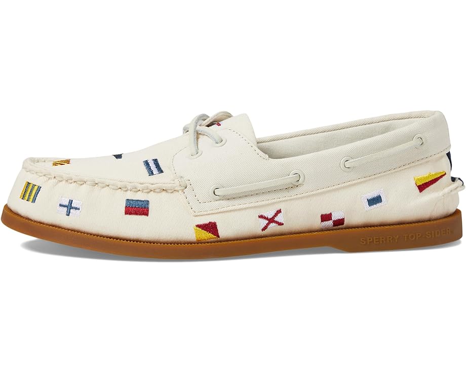 Мужские лодочники Sperry Authentic Original 2-Eye Seasonal, Off-White — фото 4