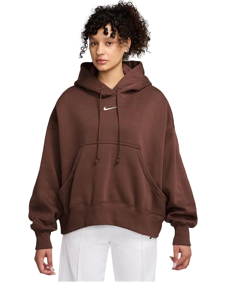 

Женский оверсайз худи Nike Sportswear Phoenix Fleece, Fauna Brown/Sail