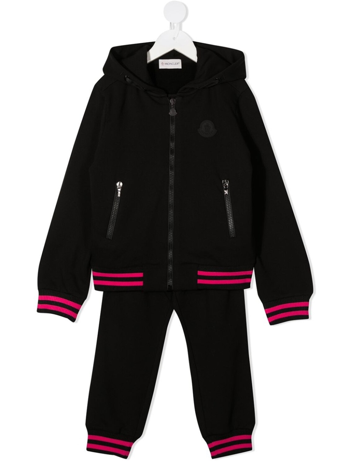 

Спортивный костюм с логотипом Moncler Enfant, черный