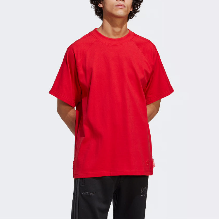 Футболка adidas Blue Version Essentials Tee 'Better Scarlet' IA2445 — фото 2