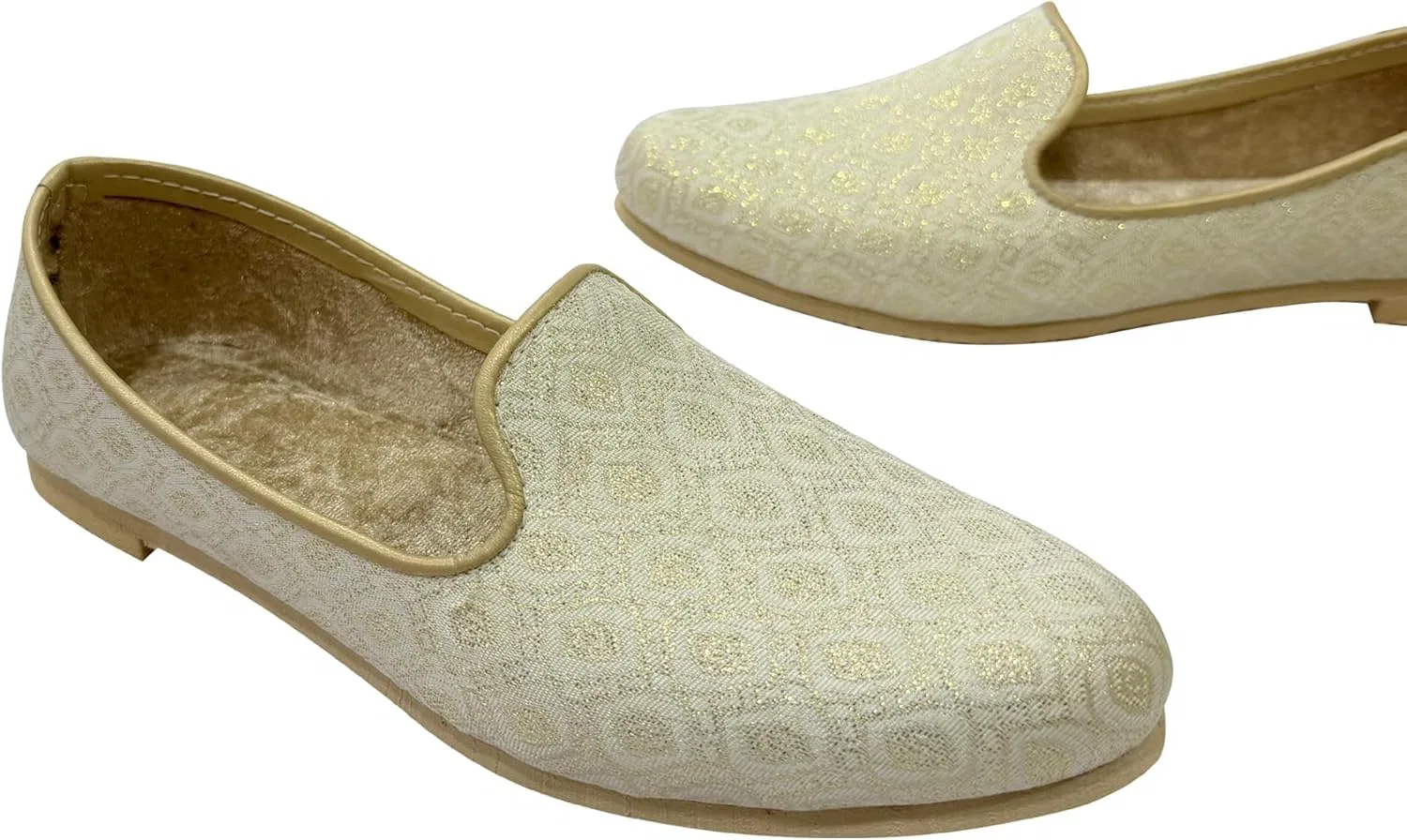 Сандалии мужские традиционные индийские, светло-золотой Shoe Bazar — фото 4