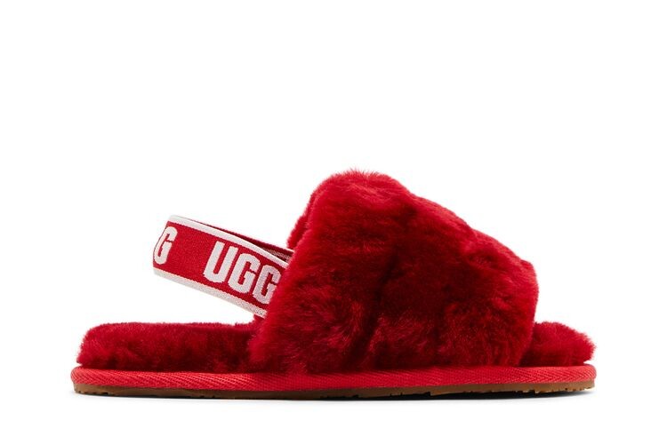 

Кроссовки UGG Fluff Yeah Slide Toddler Ribbon Red, красный