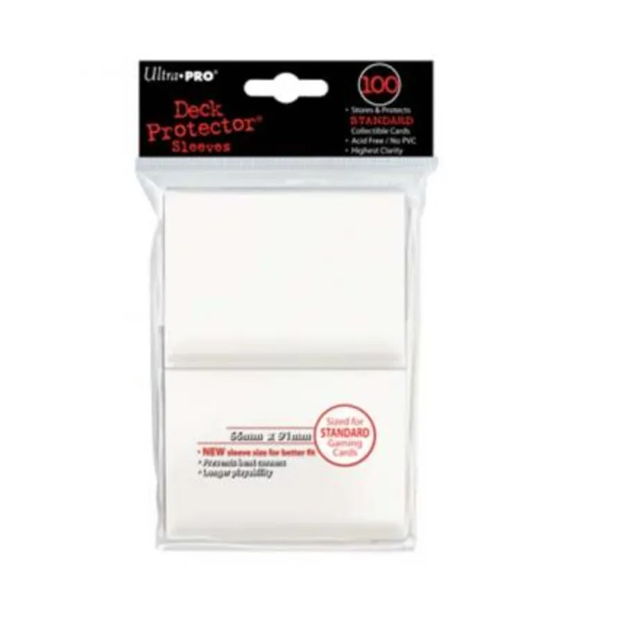 

Стандартные конверты для карточек — белые (100), Card Sleeves - Standard - Black & White (Ultra Pro)