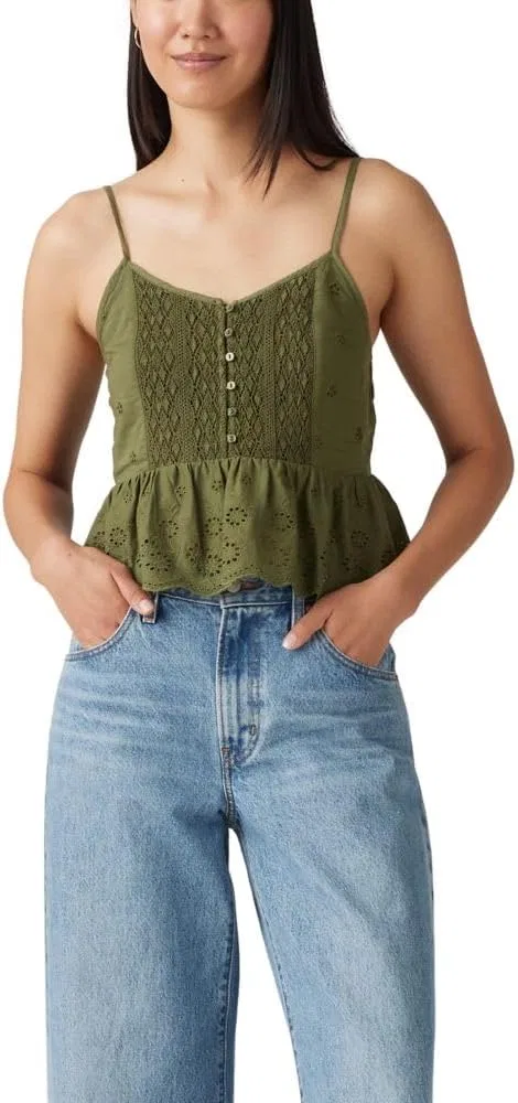 Блуза с ажурным узором Cora Blouse, Levi's, цвет морской мох