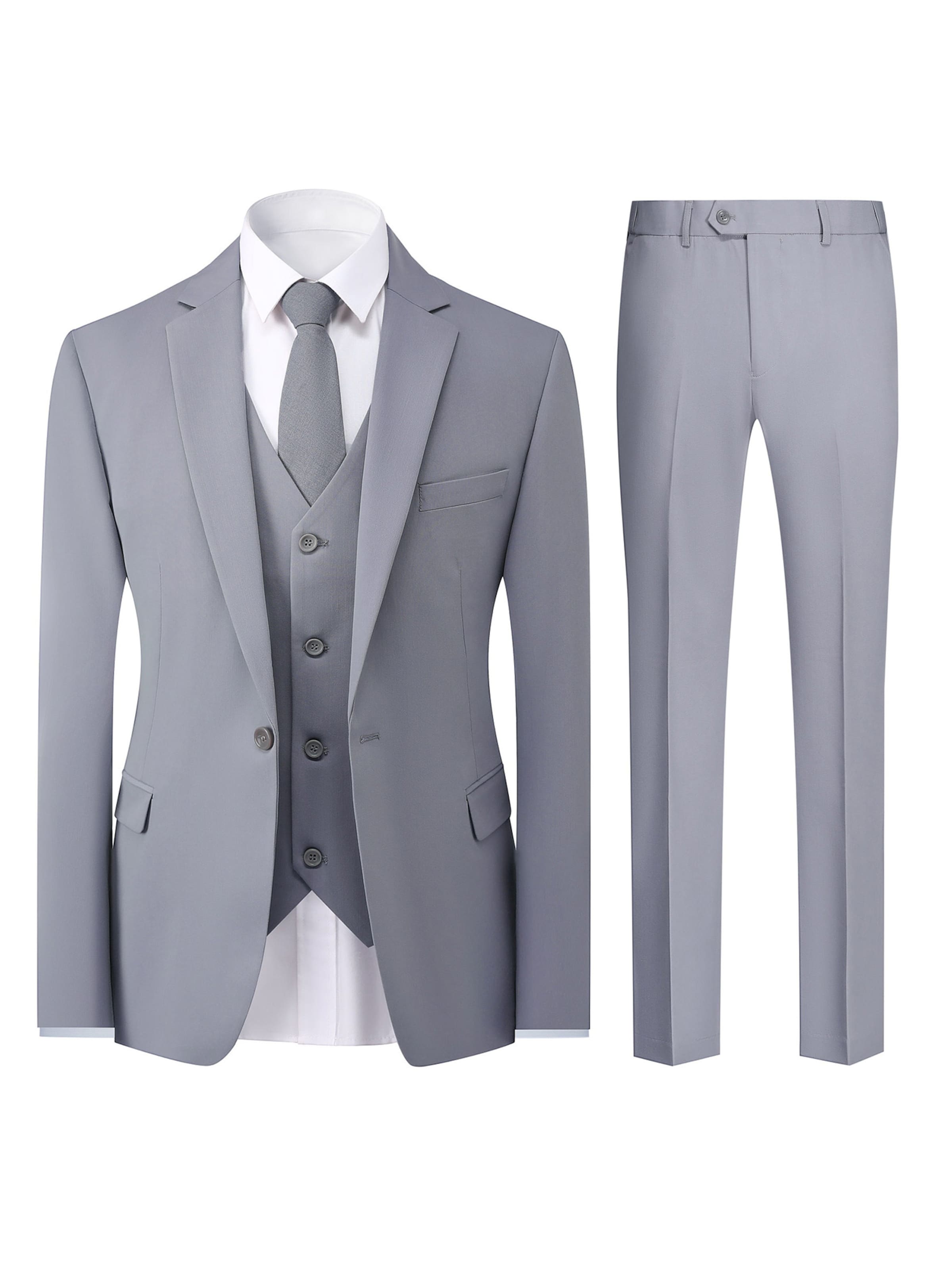 

Youthup Костюм Slim fit в светло-сером цвете