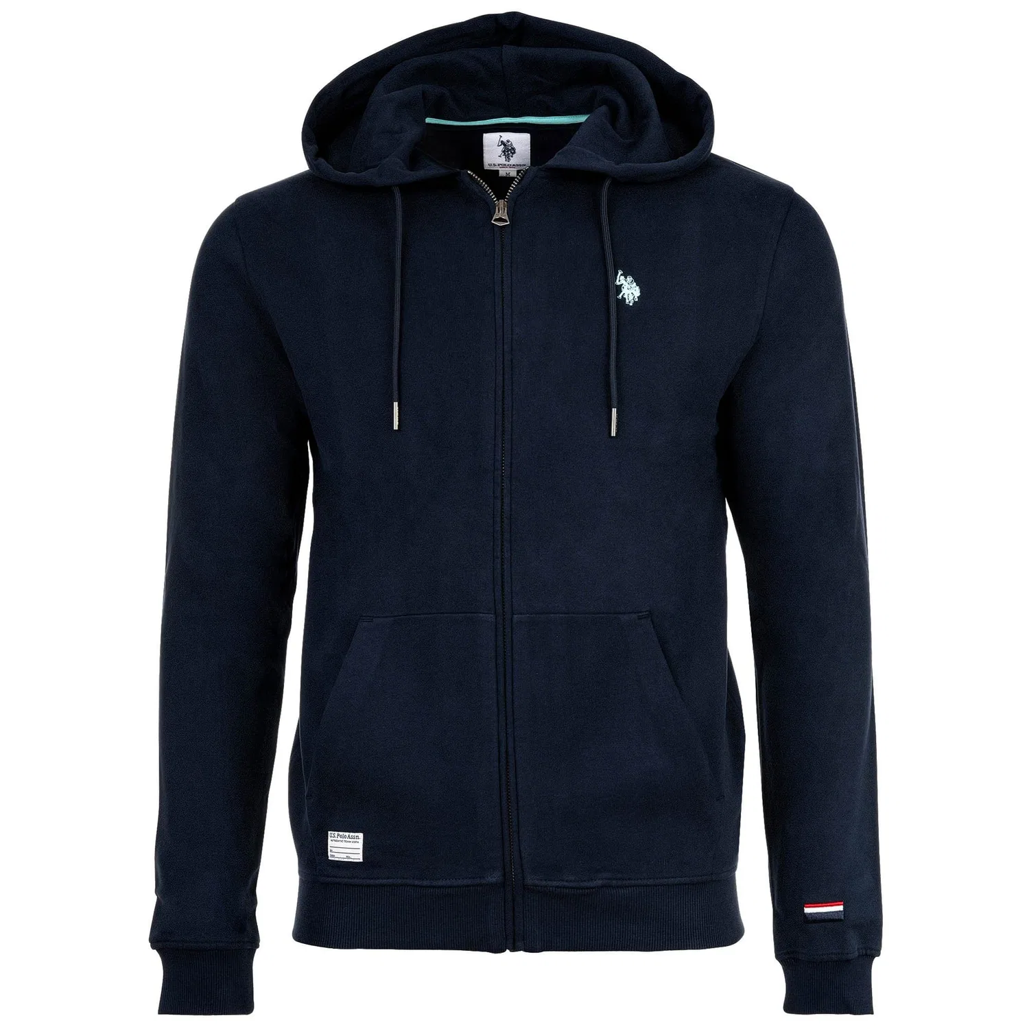 Спортивная куртка с капюшоном U.S. Polo Assn., темно-синий