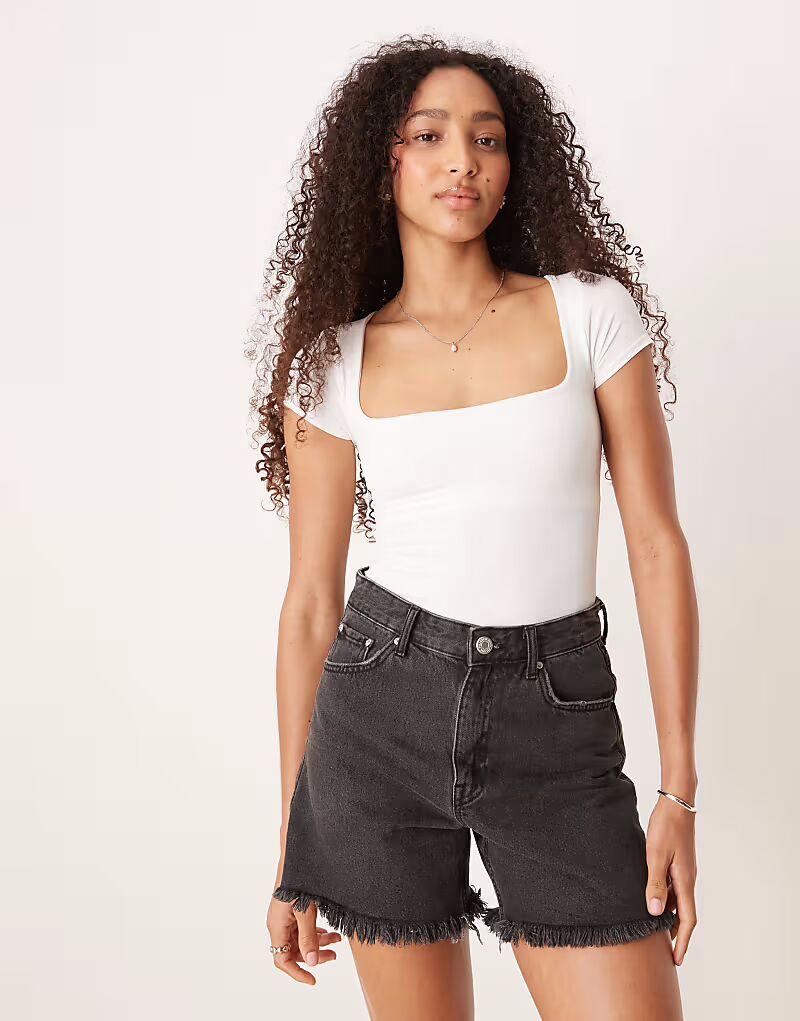 

Футболка детская Free People clean lines белого цвета