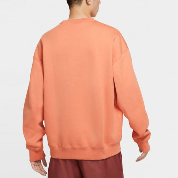 Толстовка Men's Nike Embroidered Logo Round Neck Long Sleeves Orange, оранжевый — фото 3
