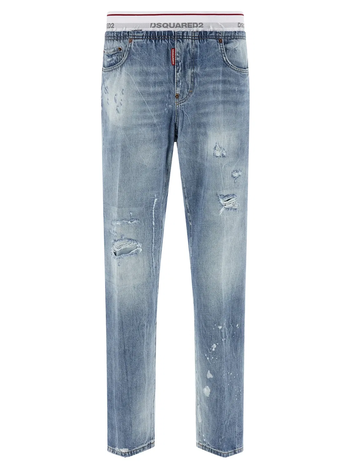 Джинсы-джоггеры из денима Dsquared2, синий