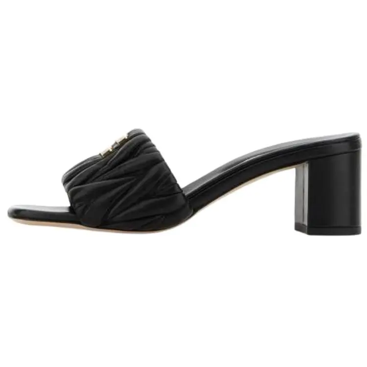 MIU MIU Тапочки-слайды 5,5 см женские черные