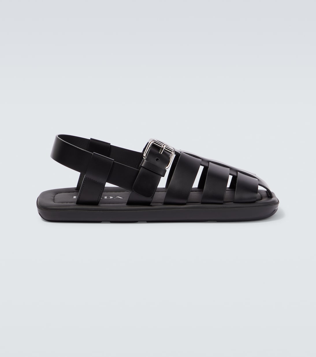 

Кожаные сандалии Prada, черный