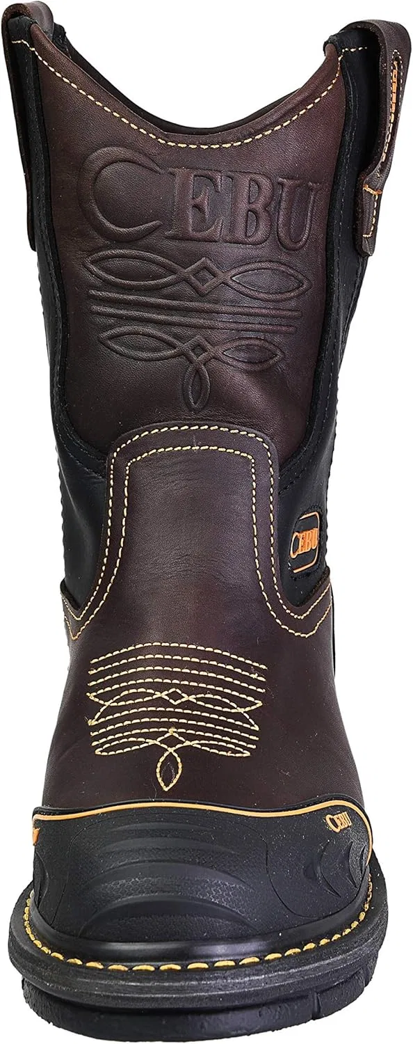 Мужские рабочие ботинки CEBU Farmer Work Boots - высота 10 дюймов, Brown — фото 2