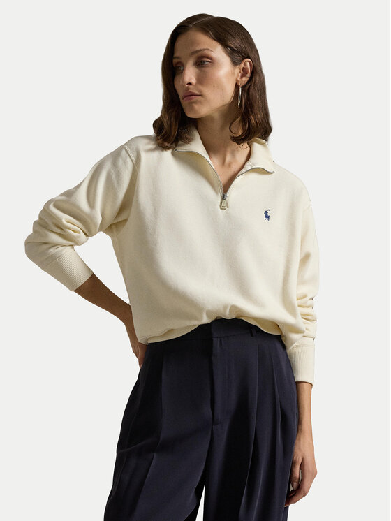 

Свободный крой толстовки 211851659007 Polo Ralph Lauren, экрю