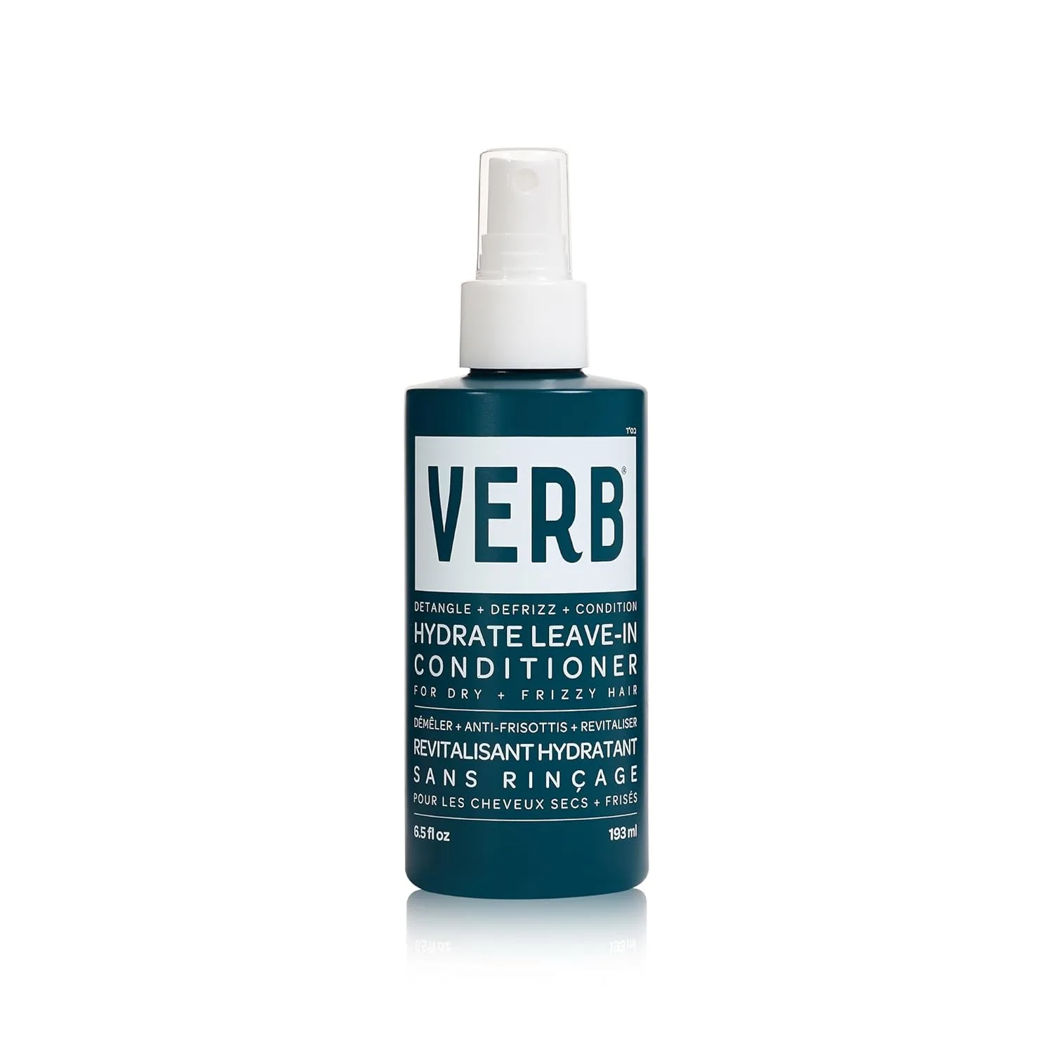 Несмываемый кондиционер VERB Hydrate, 197 мл - Питает сухие и вьющиеся волосы - Разглаживает и облегчает расчесывание - Аромат амбры и теплого жасмина