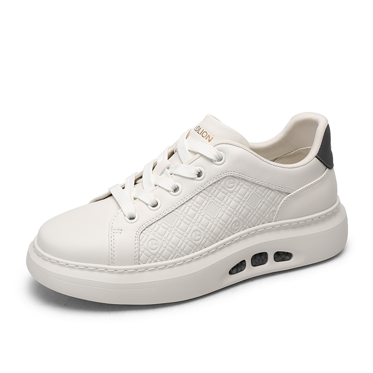 GOLDLION Мужские низкие скейтерские кеды белые, цвет White — фото 2