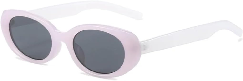 

Солнцезащитные очки с защитой от УФ-излучения UV400 | Овальные, цвет «панк-конфета» | для женщин и мужчин, для занятий спортом на открытом воздухе и вождения DSVIGF, Pink-black